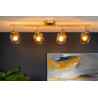 Lucide BJORN - Spot plafond - 4xE14 - Or Mat / Laiton
