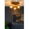 Lucide BJORN - Spot plafond - Ø 38 cm - 3xE14 - Or Mat / Laiton
