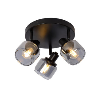 Lucide BJORN - Spot plafond - Ø 38 cm - 3xE14 - Noir