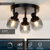 Lucide BJORN - Spot plafond - Ø 38 cm - 3xE14 - Noir