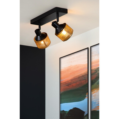 Lucide RAFA - Spot plafond - 2xE14 - Noir