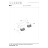 Lucide RAFA - Spot plafond - 2xE14 - Noir