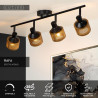 Lucide RAFA - Spot plafond - 4xE14 - Noir