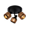 Lucide RAFA - Spot plafond - Ø 35 cm - 3xE14 - Noir