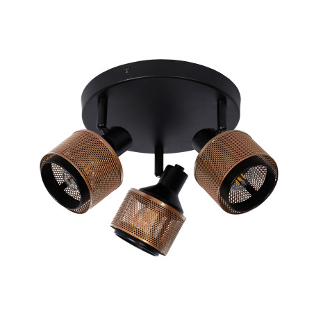 Lucide RAFA - Spot plafond - Ø 35 cm - 3xE14 - Noir