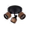 Lucide RAFA - Spot plafond - Ø 35 cm - 3xE14 - Noir