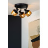 Lucide RAFA - Spot plafond - Ø 35 cm - 3xE14 - Noir