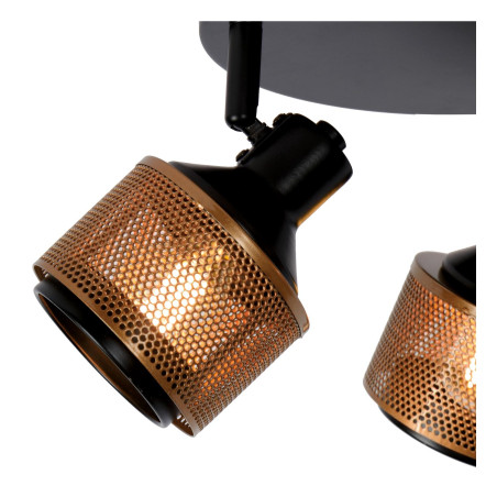 Lucide RAFA - Spot plafond - Ø 35 cm - 3xE14 - Noir