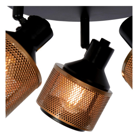 Lucide RAFA - Spot plafond - Ø 35 cm - 3xE14 - Noir