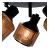 Lucide RAFA - Spot plafond - Ø 35 cm - 3xE14 - Noir