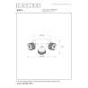 Lucide RAFA - Spot plafond - Ø 35 cm - 3xE14 - Noir