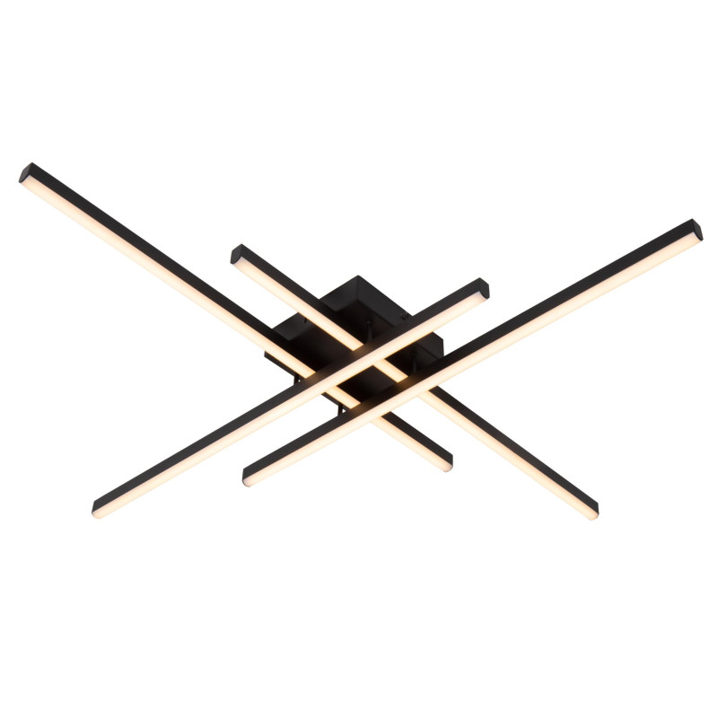 Lucide NOVAK - Plafonnier - LED Dim. - CCT - 1x42W 2700K/4000K - Noir