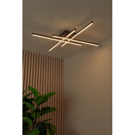 Lucide NOVAK - Plafonnier - LED Dim. - CCT - 1x42W 2700K/4000K - Noir