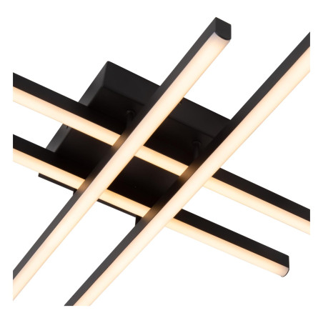 Lucide NOVAK - Plafonnier - LED Dim. - CCT - 1x42W 2700K/4000K - Noir