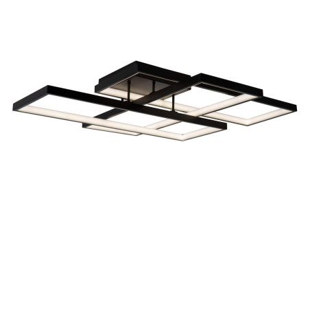 Lucide LOKERO - Plafonnier - LED Dim. - CCT - 1x60W 2700K/4000K - Noir