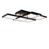 Lucide LOKERO - Plafonnier - LED Dim. - CCT - 1x60W 2700K/4000K - Noir