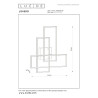 Lucide LOKERO - Plafonnier - LED Dim. - CCT - 1x60W 2700K/4000K - Noir