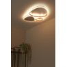 Lucide SAMLING - Plafonnier - LED Dim. - CCT - 1x30W 2700K/4000K - Taupe