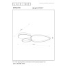 Lucide SAMLING - Plafonnier - LED Dim. - CCT - 1x30W 2700K/4000K - Taupe