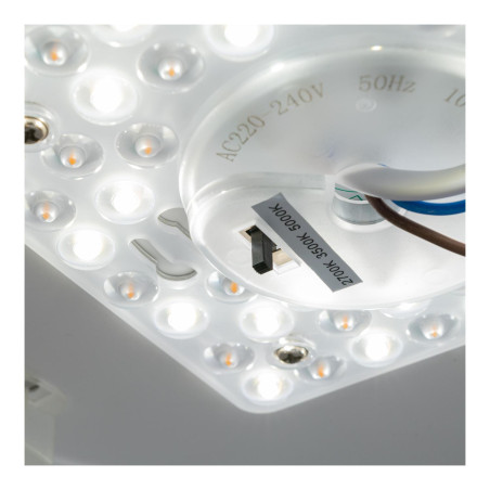Lucide SKETES - Plafonnier - Ø 35,2 cm - LED Dim. - CCT - 1x18W 2700K/5000K - Transparent