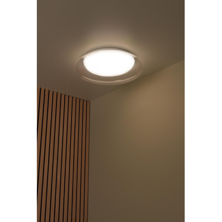 Lucide SKETES - Plafonnier - Ø 45,7 cm - LED Dim. - CCT - 1x24W 2700K/4000K - Transparent
