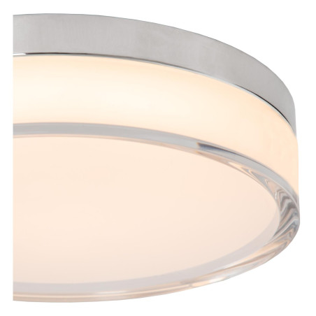 Lucide PLANO - Plafonnier Salle de bains - Ø 23 cm - LED Dim. - CCT - 1x11W 2700K/4000K - IP44 - Opalin