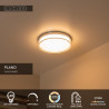 Lucide PLANO - Plafonnier Salle de bains - Ø 28 cm - LED Dim. - CCT - 1x16W 2700K/4000K - IP44 - Opalin