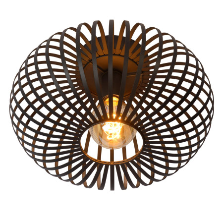 Lucide MANUELA - Plafonnier - Ø 39,5 cm - 1xE27 - Noir
