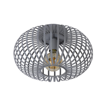 Lucide MANUELA - Plafonnier - Ø 39,5 cm - 1xE27 - Gris