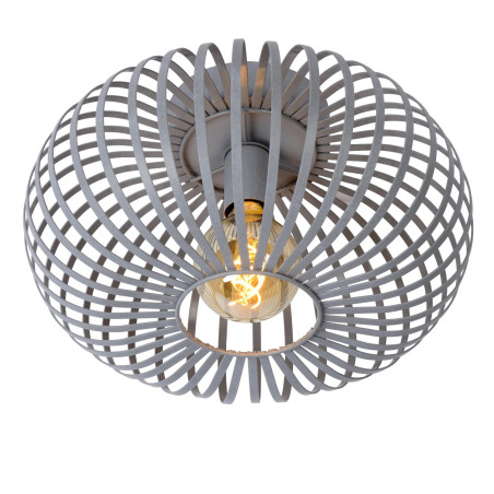 Lucide MANUELA - Plafonnier - Ø 39,5 cm - 1xE27 - Gris