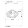 Lucide REDA - Plafonnier - Ø 32 cm - 1xE27 - Noir