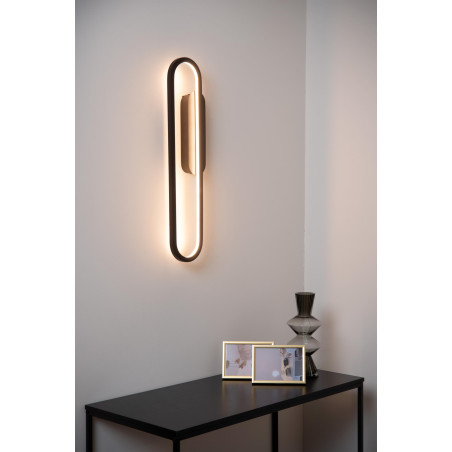 Lucide THELMA - Applique murale - LED Dim. - 1x24W 2700K - Noir