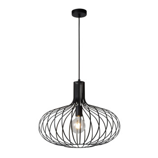 Lucide MANUELA - Suspension - Ø 50 cm - 1xE27 - Noir