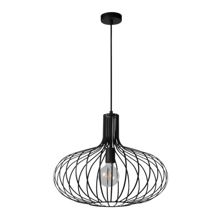 Lucide MANUELA - Suspension - Ø 50 cm - 1xE27 - Noir