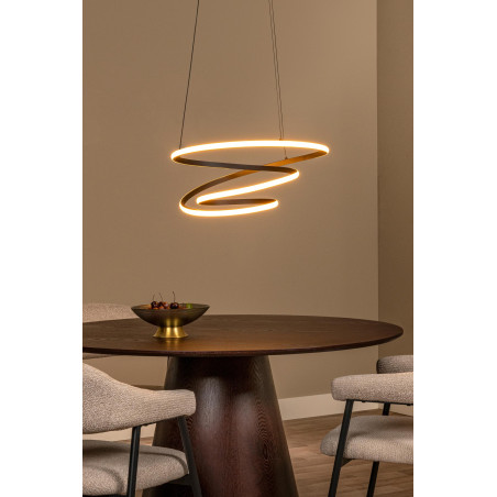 Lucide ESPIRAL - Suspension - LED Dim. - CCT - 1x40W 2700K/4000K - Noir - Essential