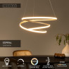 Lucide ESPIRAL - Suspension - LED Dim. - CCT - 1x40W 2700K/4000K - Taupe - Essential
