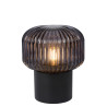 Lucide JANY - Lampe de table - Ø 16 cm - 1xE14 - Noir