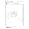 Lucide JANY - Lampe de table - Ø 16 cm - 1xE14 - Noir