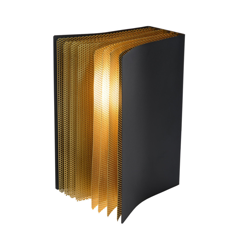 Lucide EXTRAVAGANZA LIVRET - Lampe de table - 1xE14 - Noir