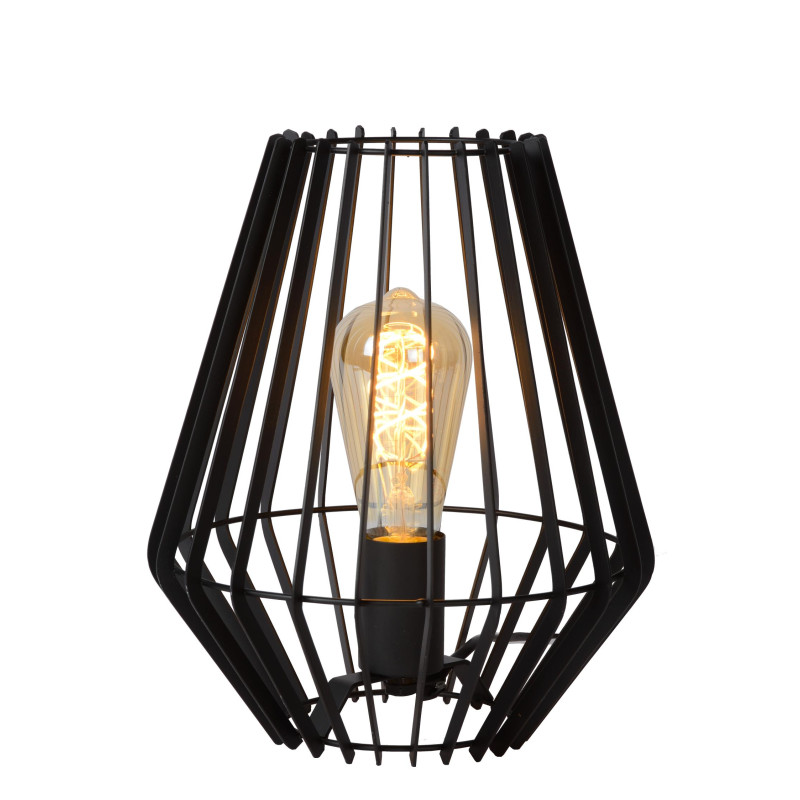 Lucide REDA - Lampe de table - 1xE27 - Noir