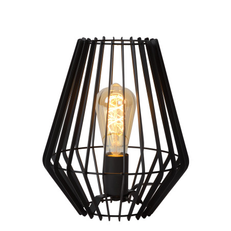 Lucide REDA - Lampe de table - 1xE27 - Noir