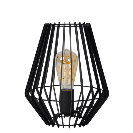 Lucide REDA - Lampe de table - 1xE27 - Noir