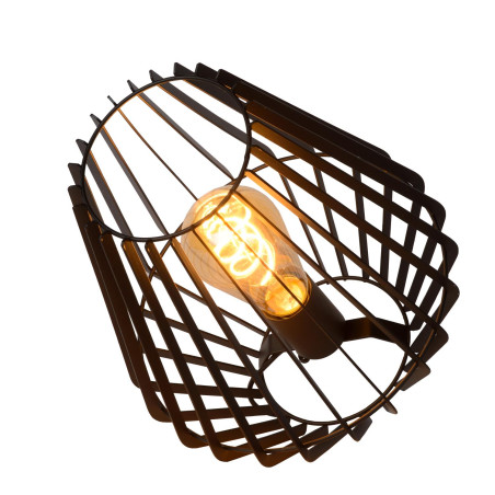 Lucide REDA - Lampe de table - 1xE27 - Noir