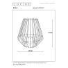 Lucide REDA - Lampe de table - 1xE27 - Noir