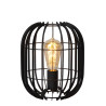 Lucide REDA - Lampe de table - Ø 22 cm - 1xE27 - Noir