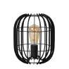 Lucide REDA - Lampe de table - Ø 22 cm - 1xE27 - Noir