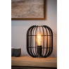 Lucide REDA - Lampe de table - Ø 22 cm - 1xE27 - Noir