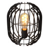 Lucide REDA - Lampe de table - Ø 22 cm - 1xE27 - Noir