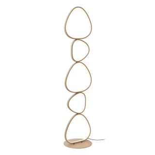 Lucide SAMLING - Lampadaire - LED Dim. - CCT - 1x48W 2700K/4000K - Taupe - Essential