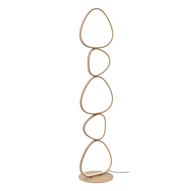 Lucide SAMLING - Lampadaire - LED Dim. - CCT - 1x48W 2700K/4000K - Taupe - Essential